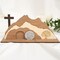 He is Risen Easter Tabletop Decor Indoor, Empty Tomb Resurrection Scene, Christian Easter Decoration For Tiered Tray, Church, Office Traditional Shelf Stand, Gifts for Women, Kids